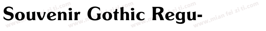 Souvenir Gothic Regu字体转换